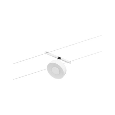 Moderner weißer LED-Seilstrahler aus Metall für flexible Beleuchtung im Wohnraum