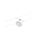 Moderner weißer LED-Seilstrahler aus Metall für flexible Beleuchtung im Wohnraum