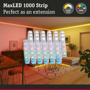 MaxLED 1000 Strip LED light strip with RGBW and tunable white for ambient home lighting.