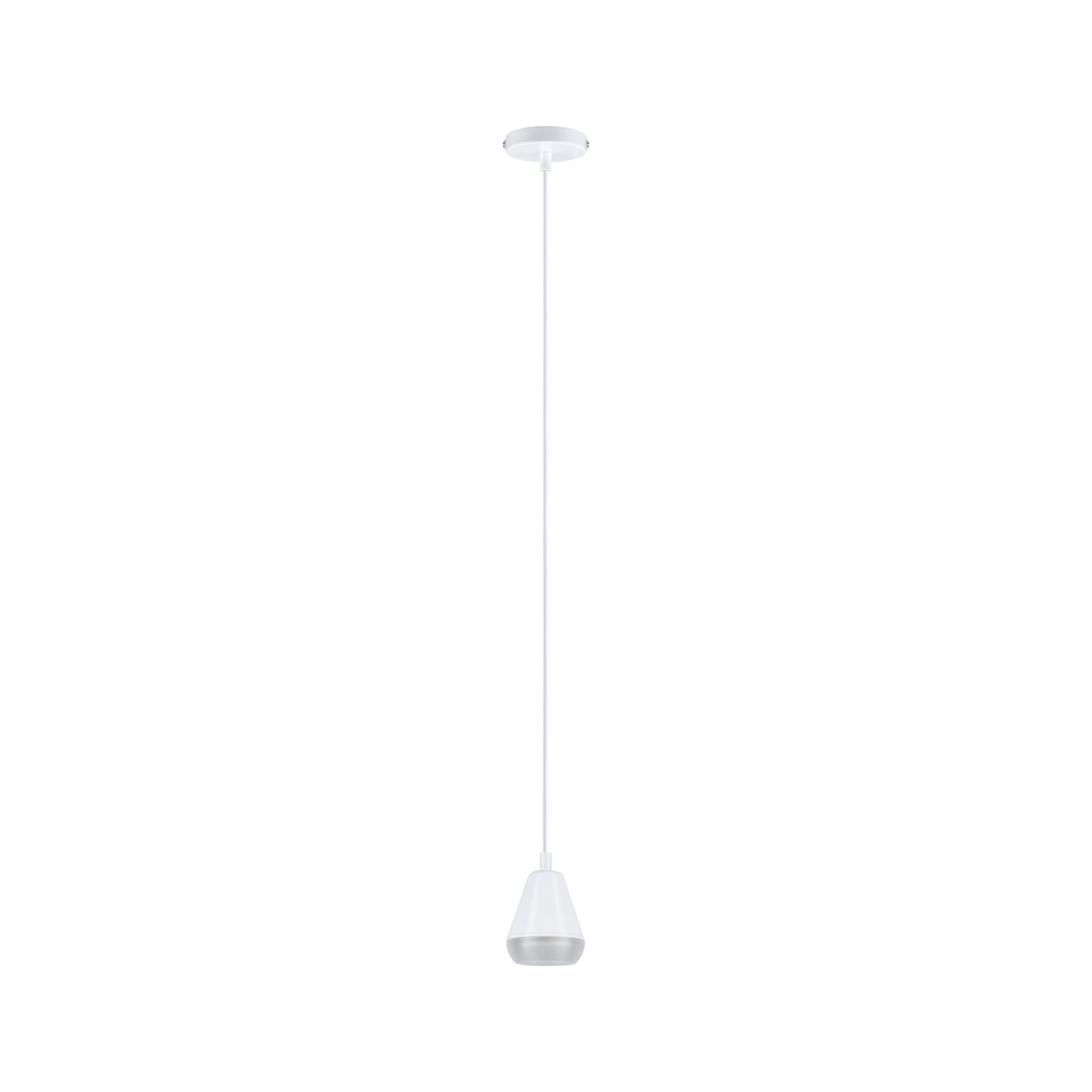 Luminaire en suspension LED Luia GU10 max. 10W Satiné/Blanc signal