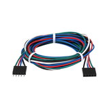 Multicolored 5-pin connector cable for LED lighting and electronic devices wiring