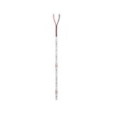 LED strip with white LEDs and red and black wires for flexible lighting solutions