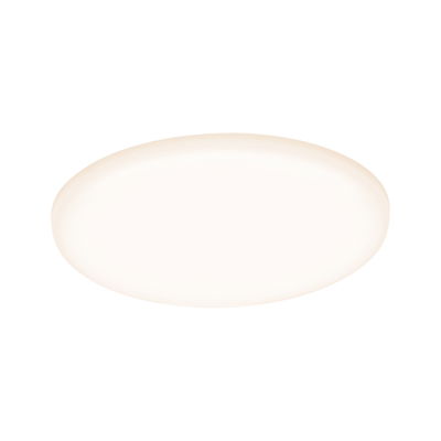 Round white LED ceiling light with warm white glow for modern rooms and energy-efficient lighting