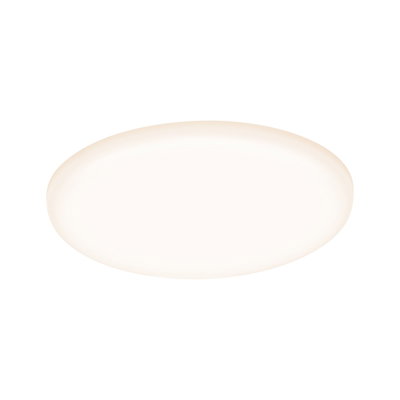 Round white LED ceiling light with warm white glow for modern rooms and energy-efficient lighting