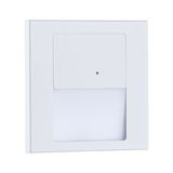 Witte LED-wand inbouwlamp met kunststof behuizing en diffuser voor binnenverlichting