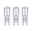 Set Halogeen pin basis Oven G9 230V 3x225lm 3x25W 2700K dimbaar Helder Drie heldere halogeenlampen van glas met G9-fitting voor energiezuinige verlichting
