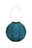 Pauleen Lanterne solaire Sunshine Charm IP44 3500K 4lm Bleu foncé Lanterne ronde bleue en métal avec motif perforé et poignée métallique pour éclairage d'ambiance.
