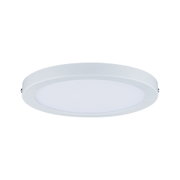 Rond wit LED-plafondpaneel met matte kunststofrand voor moderne verlichting