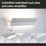Weißer LED-Wandleuchter aus Metall mit einstellbarem Lichtwinkel bis 75 Grad für moderne Innenbeleuchtung