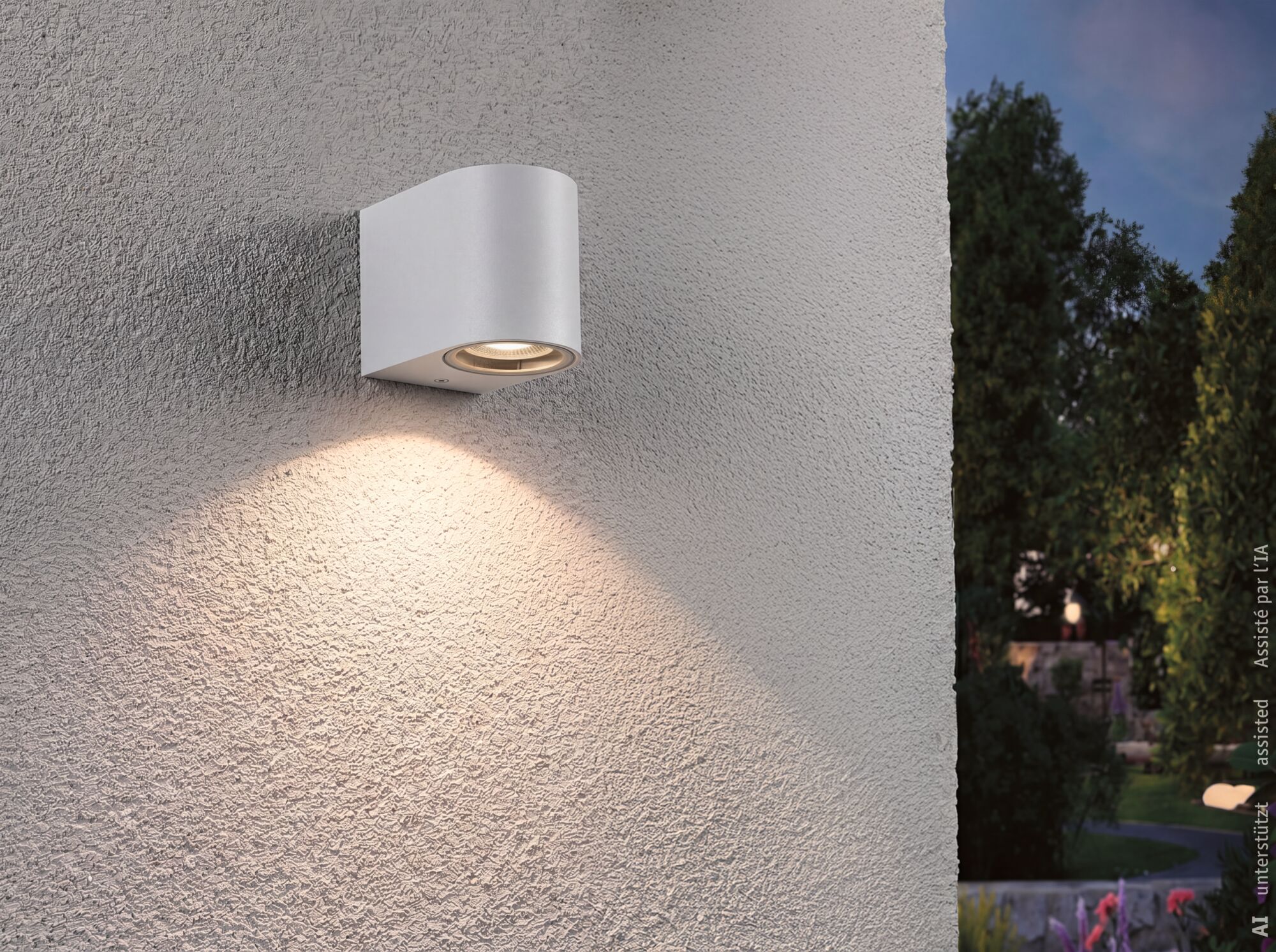 Applique Perugia IP44 GU10 230V max. 10W Blanc dépoli