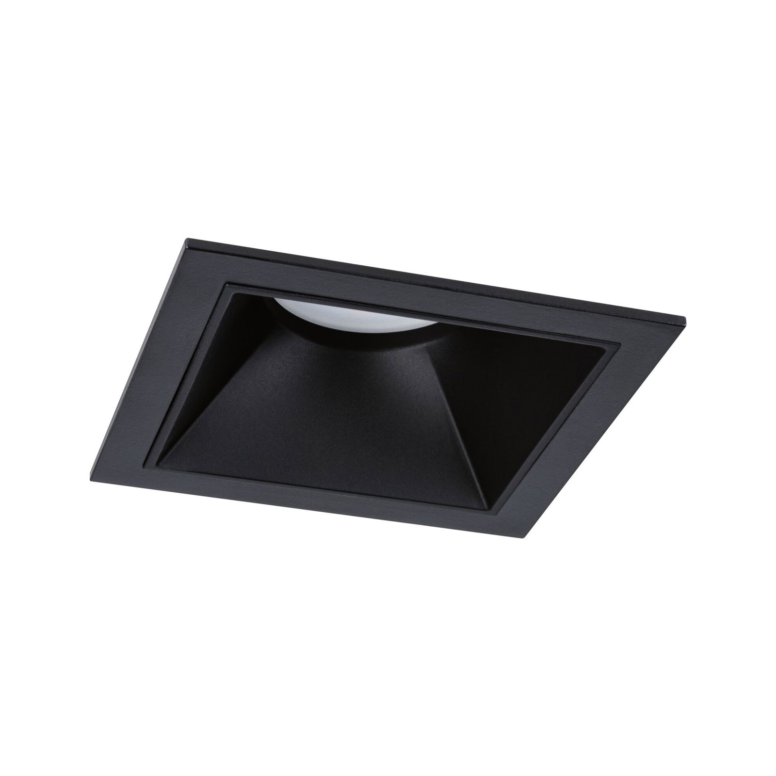 LED Recessed luminaire 3-Step-Dim Cole Coin IP44 square 88x88mm Coin 6W 470lm 230V dimmable 2700K Black