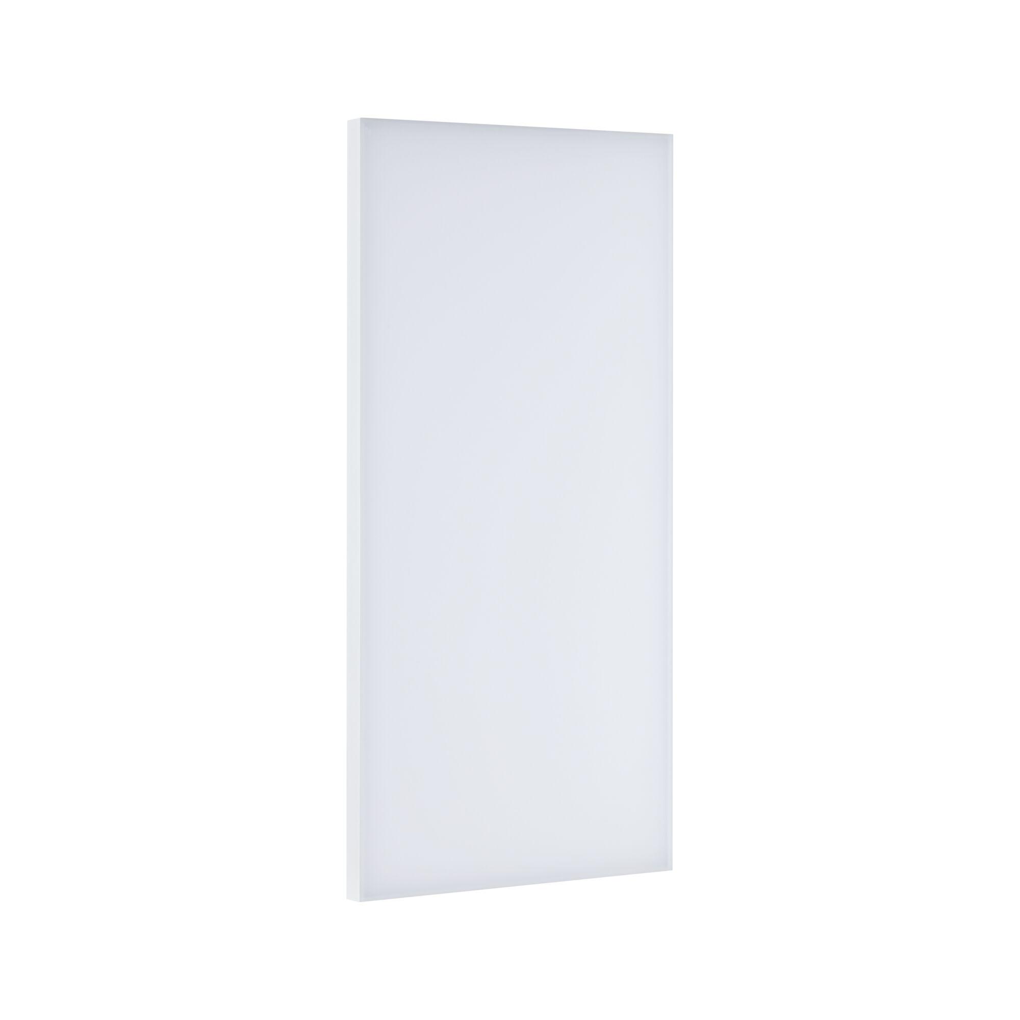 Rectangular white LED panel made of plastic for modern indoor lighting