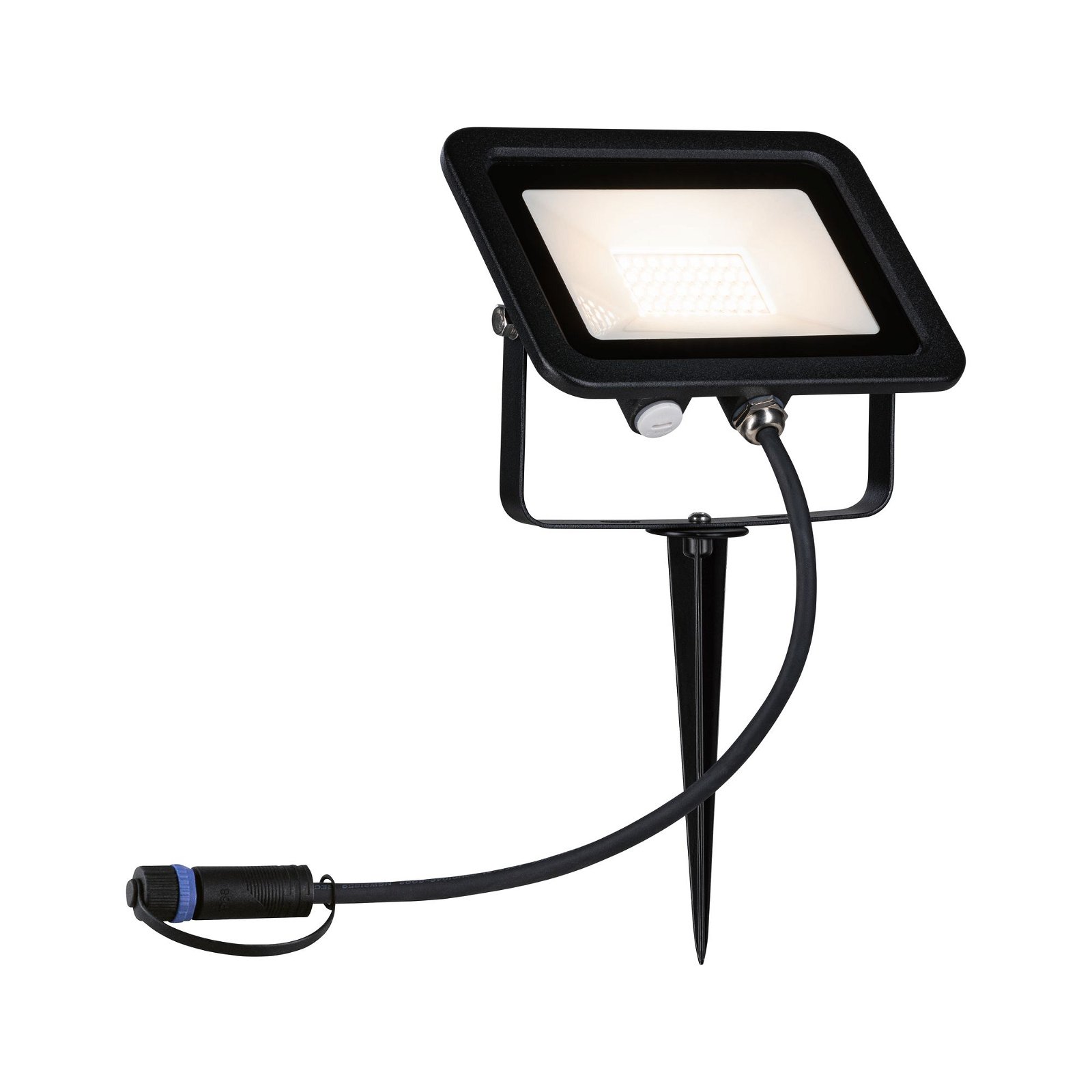 Plug & Shine LED-haveprojektør Fluter Enkelt spot IP65 3000K 15,5W Sort