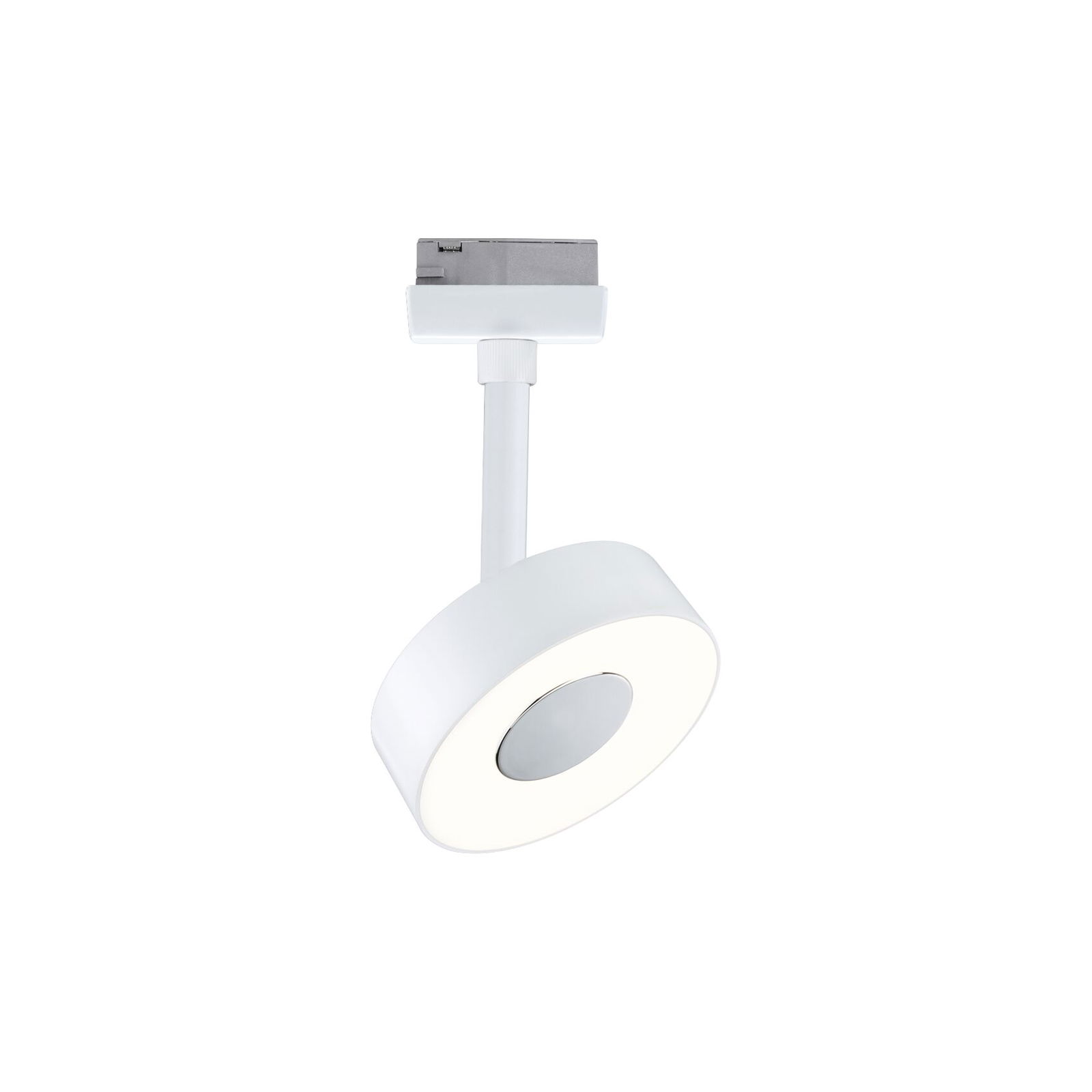 URail Spot sur rail LED Circle Luminaire individuel 180lm 5W 3000K gradable 230V Blanc signal