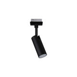 Zwarte metalen LED-spot voor railsystemen, moderne accentverlichting