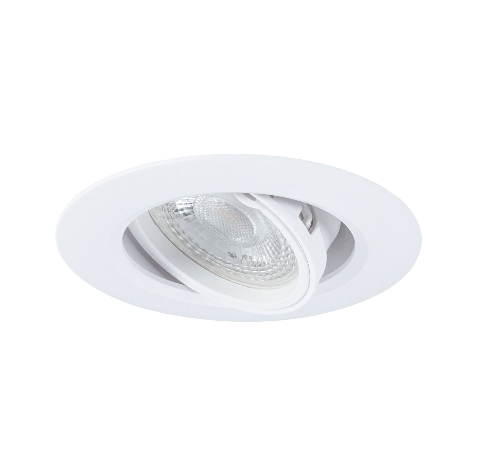 Inbouwlamp pak van 10 zwenkbaar rond 90mm 30° GU10 max. 10x10W 230V dimbaar Wit