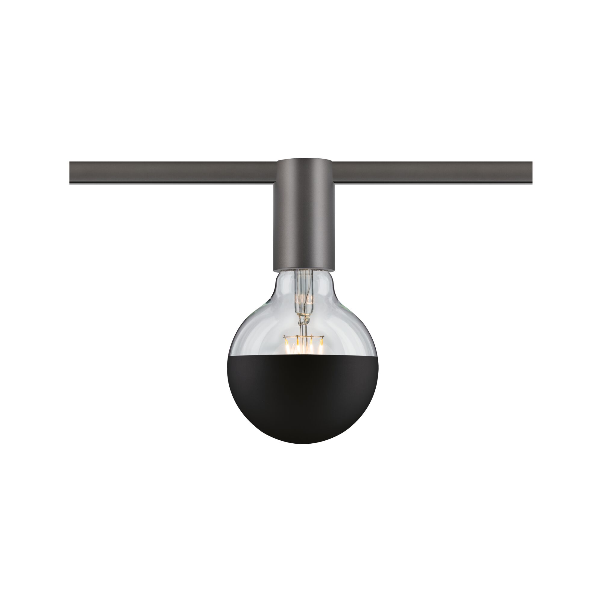URail Schienenspot Socket E27 max. 20W dimmbar 230V Titanium