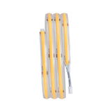Flexible warm white LED light strips with transparent silicone coating for decorative lighting