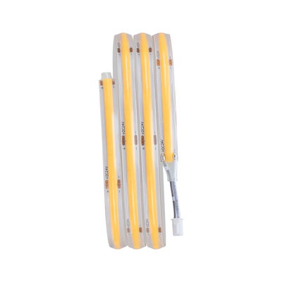 Flexible warm white LED light strips with transparent silicone coating for decorative lighting