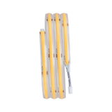 Flexible warm white LED light strips with transparent silicone coating for decorative lighting