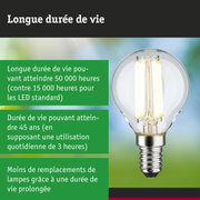 Ampoule LED avec durée de vie de 50 000 heures, lampe économique et durable