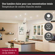 Éclairage LED de plafond dimmable moderne avec lumière blanche neutre pour cuisine