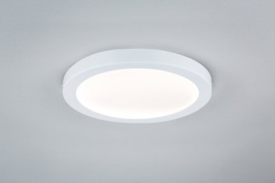 Runde weiße LED-Deckenleuchte mit mattem Diffusor für energiesparende Raumbeleuchtung