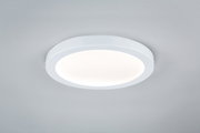 Round white LED ceiling light with matte diffuser for modern room lighting
