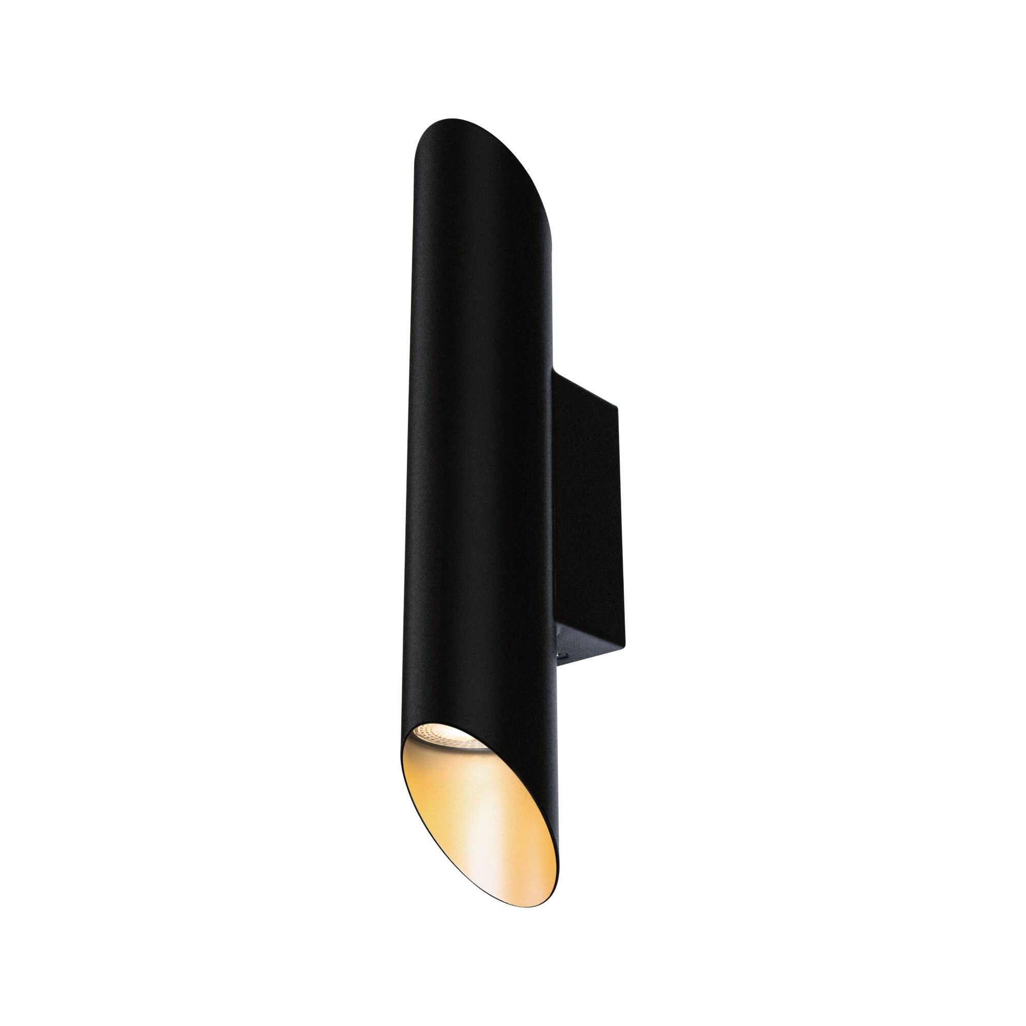 Wandleuchte Asti GU10 230V max. 2x10W Schwarz matt/Gold