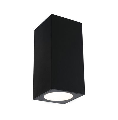 Plafonnier rectangulaire noir en métal avec LED blanc chaud pour éclairage intérieur moderne