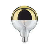 LED-Glühbirne mit goldener Halbspiegel-Beschichtung und transparentem Glas für dekorative Beleuchtung