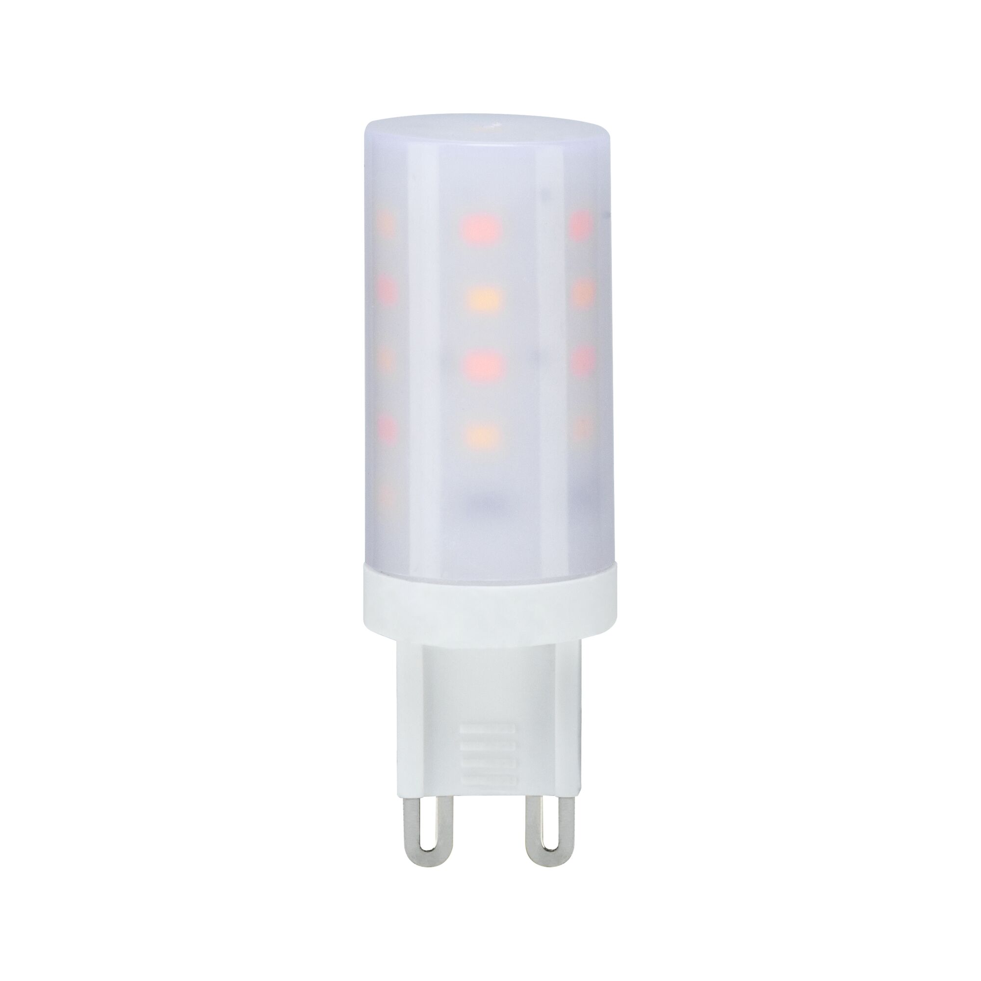Kleine LED-Lampe mit G9 Sockel in Weiß mit warmem Licht für energiesparende Beleuchtung