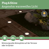 Warmweißes LED-Bodeneinbauleuchte in Edelstahl für stimmungsvolle Garten- und Terrassenbeleuchtung