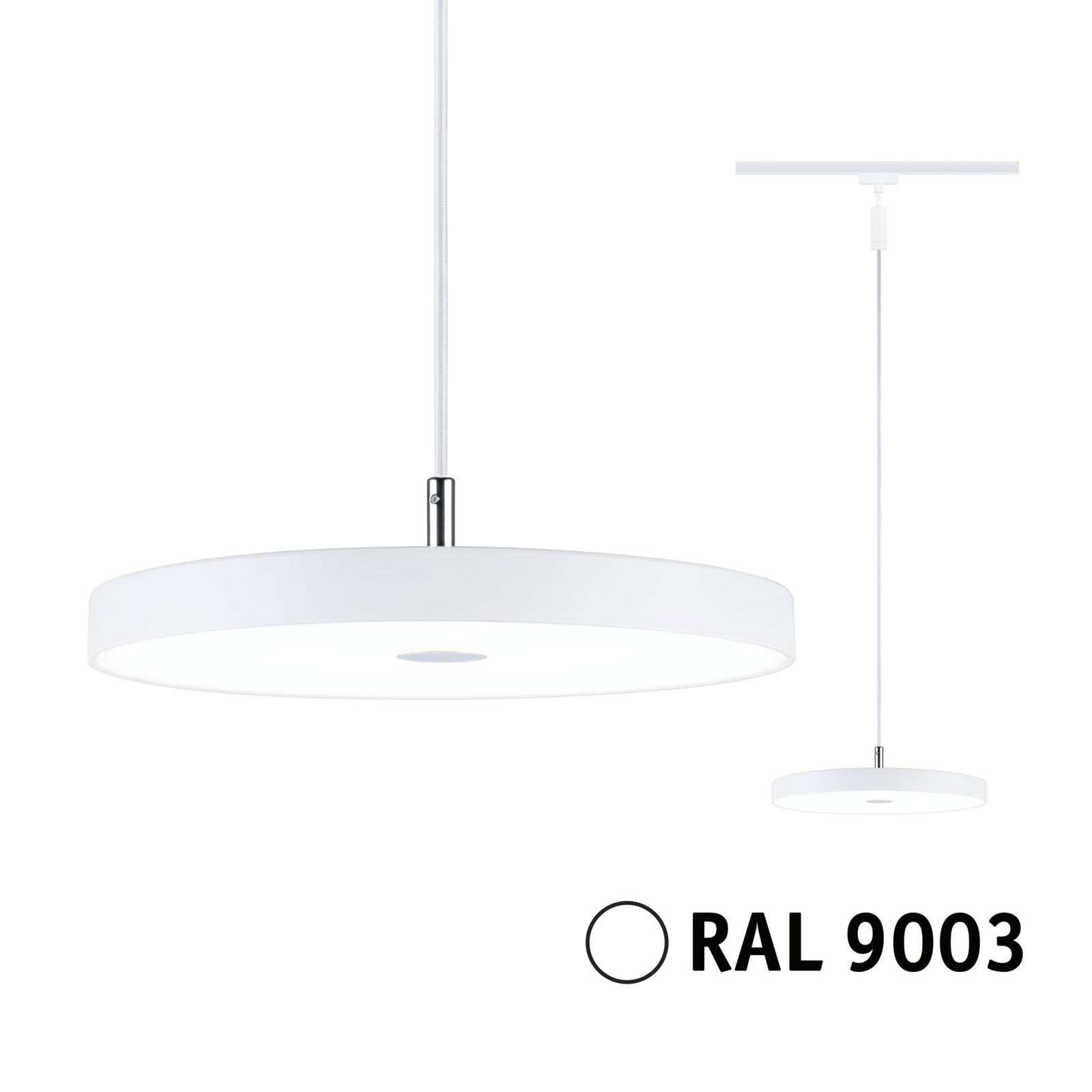 URail LED Pendant 3-Step-Dim Hildor 850lm 15W 4000K dimmable 230V Signal white