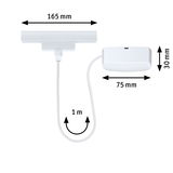 White LED light 165 mm wide with 1 m cable for flexible lighting solutions