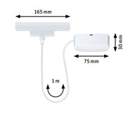 White LED light 165 mm wide with 1 m cable for flexible lighting solutions