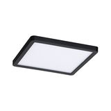 Plafonnier LED carré noir avec diffuseur blanc pour un éclairage intérieur moderne