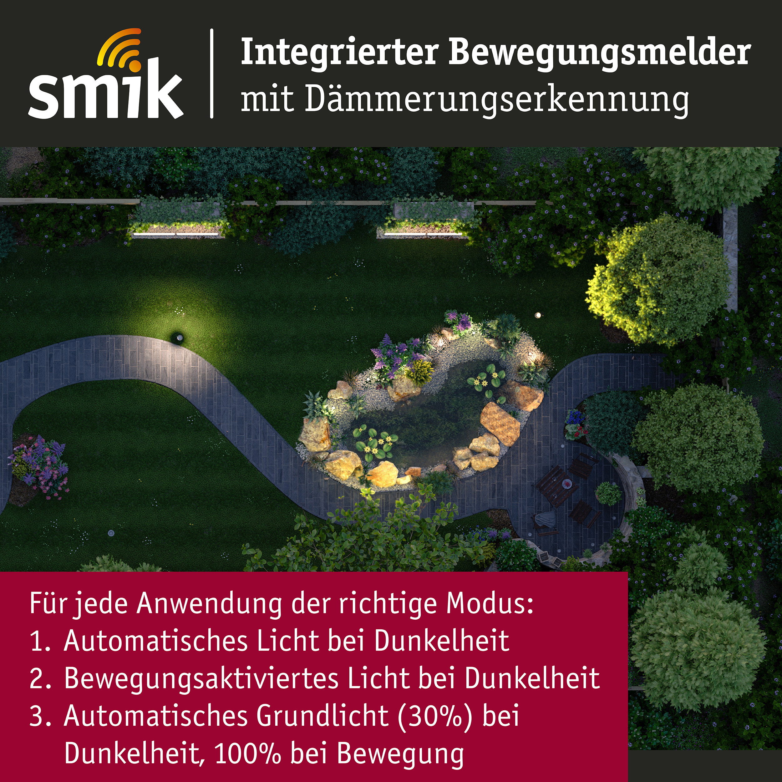 Sensor Smart Home Zigbee 3.0 Bewegungssensor Weiß