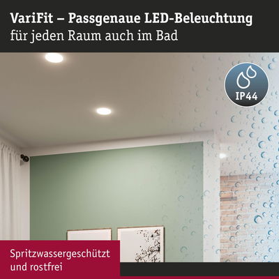 VariFit LED-Deckenleuchten in Weiß, spritzwassergeschützt IP44, ideal für Badezimmerbeleuchtung