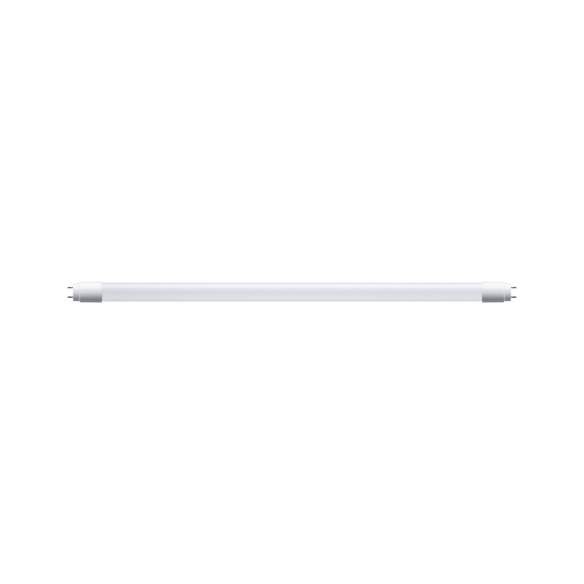 Tube LED blanc avec deux broches à chaque extrémité pour un éclairage économique