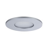 Rundes LED-Einbaupanel aus silbernem Aluminium mit mattweißer Abdeckung für energiesparende Beleuchtung