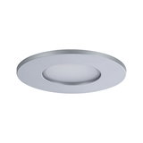 Rond LED-inbouwpaneel van zilverkleurig aluminium met matte witte afdekking voor energiezuinige verlichting