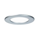 Rond LED-inbouwpaneel van zilverkleurig aluminium met witte diffuser voor energiezuinige verlichting