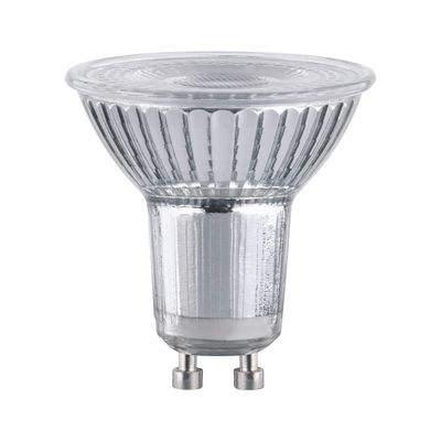 Clear glass LED reflector lamp with GU10 base, energy-saving light for home lighting