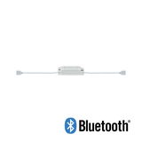 White Bluetooth control unit with cables for LED lighting systems in a modern design