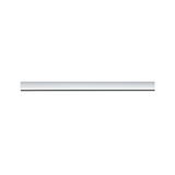 Slim white aluminum LED strip for modern indoor lighting and energy-efficient light accents