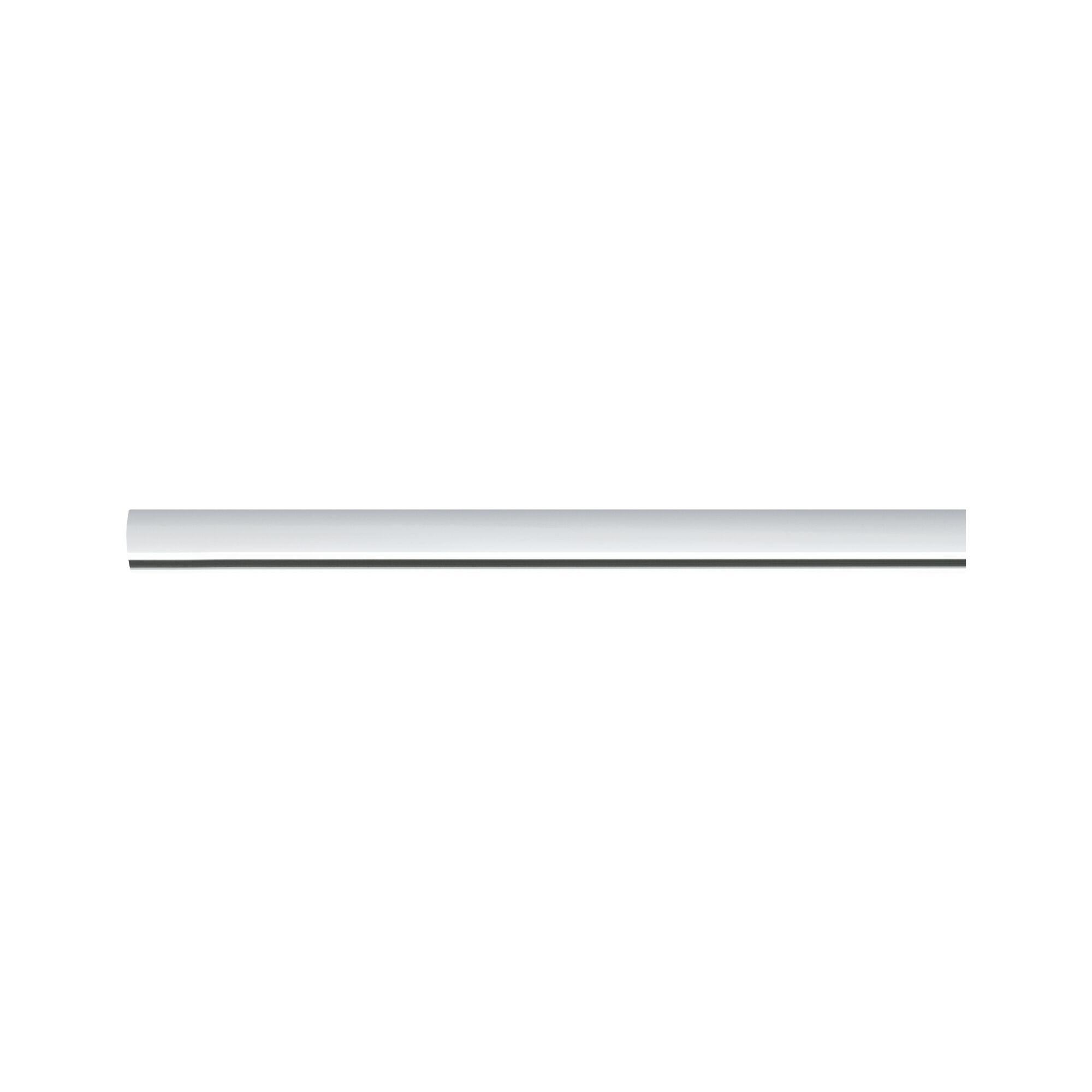 Slim white aluminum LED strip for modern indoor lighting and energy-efficient light accents