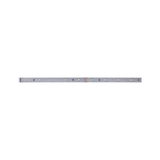 Long silver LED strip with multiple warm white LEDs for versatile lighting applications