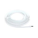 Bande LED flexible blanche avec câble de connexion, idéale pour l'éclairage et la décoration modernes.