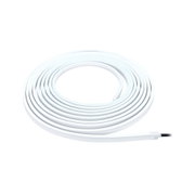 Bande LED flexible blanche avec câble de connexion, idéale pour l'éclairage et la décoration modernes.